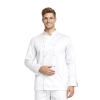Bluza kucharska biała na napy elastyczna długi rękaw roz.3XL – bluza kucharska – odzież gastronomiczna